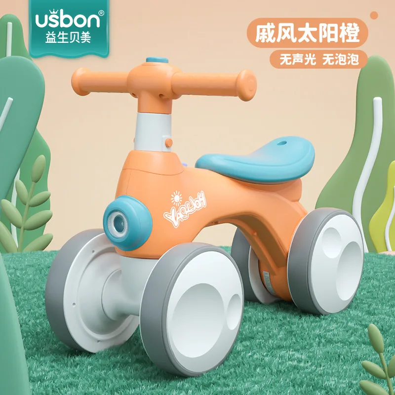 Children's Balance Bike 1 To 3 Years Old Baby 2 Baby Sliding Walker Without Pedal Men and Women Sliding Step Twisting Car Bubble