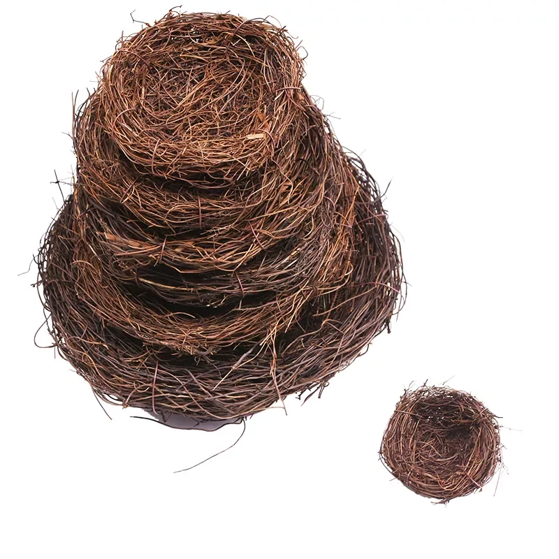 

8-25cm Nature Bird Nest Easter Decoration DIY Handmade Craft Birds Nest for Easter Party Home Garden Decoration