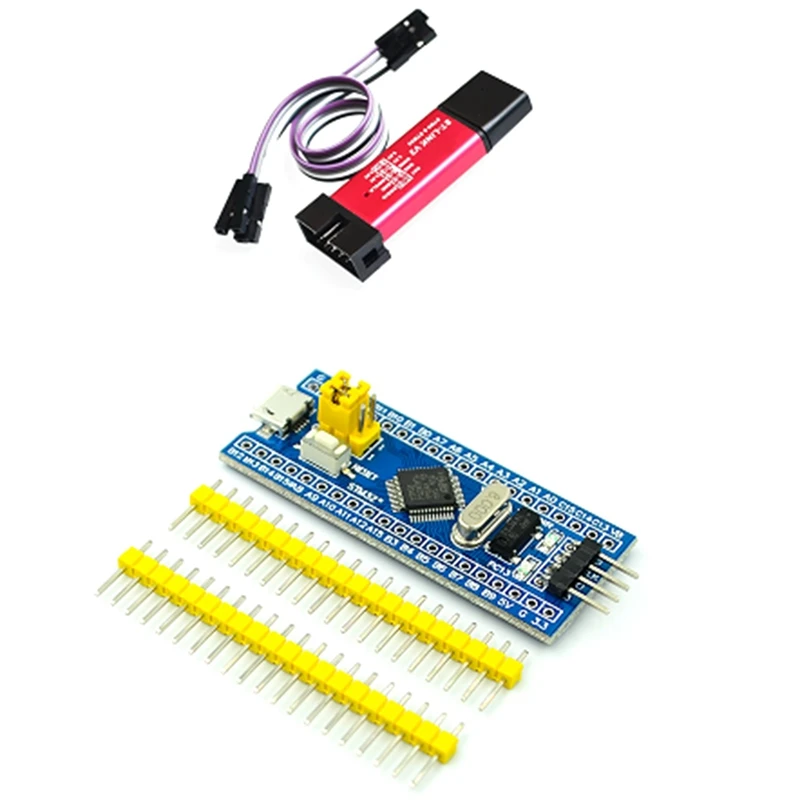 

Системная плата ST-Link V2, минимальный БЛОК ПРОГРАММИРОВАНИЯ фонарей + 40Pin STM32F103C8T6 ARM STM32 SWD, Micro-USB