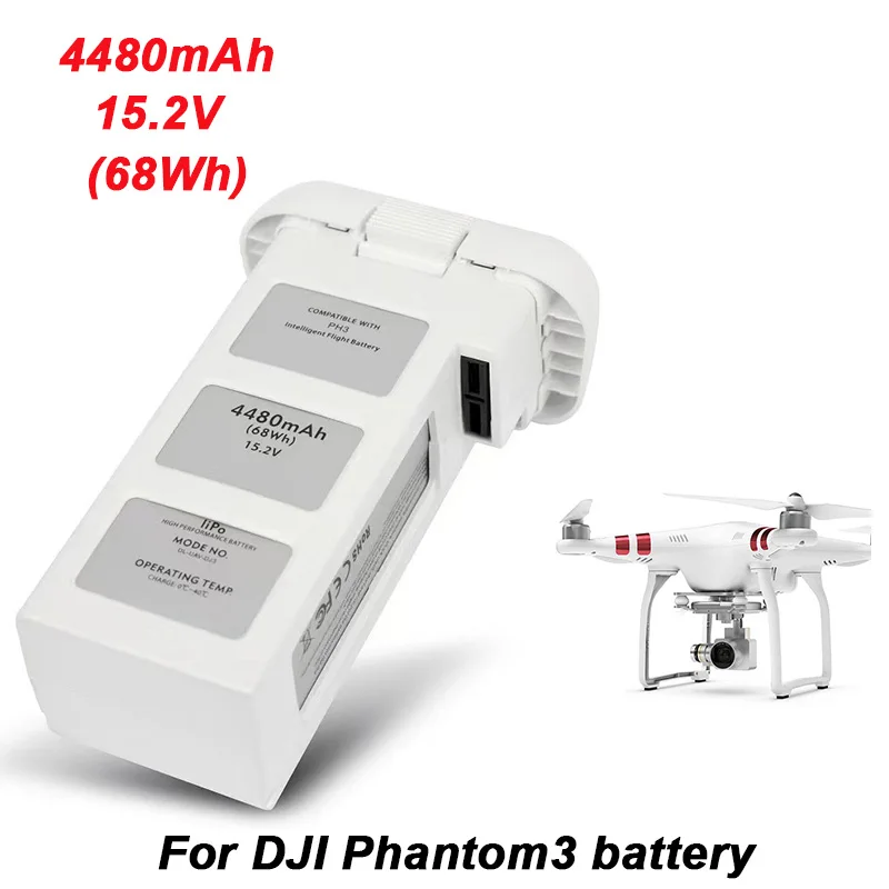 

DJIPhantom 3 SE Intelligent Flight Drone Lithium Battery Professional Standard RC Accessories New 15.2V 4480mAh Drone Battery