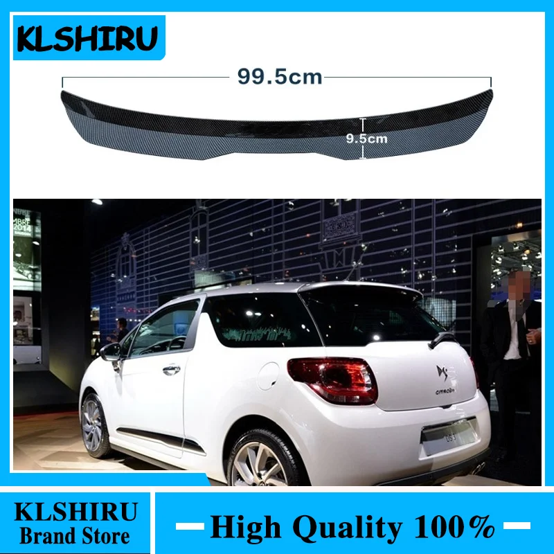 

For tenho citroen DS3 hatchback 2016 2017 2018 2019 2020 high quality ABS material glossy black car rear wing
