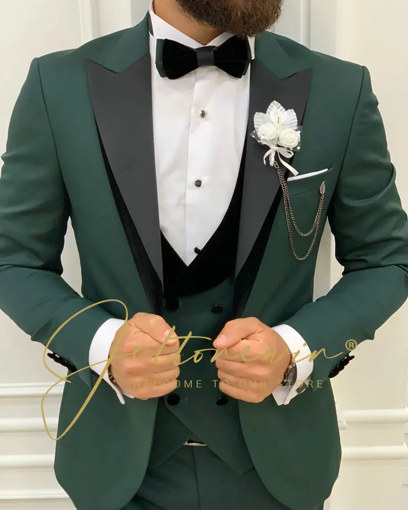 

Мужские костюмы из 3 предметов, официальный комплект, нежный мужской свадебный костюм жениха, Блейзер, костюмы, костюм для свадьбы, свадебные костюмы для мужчин