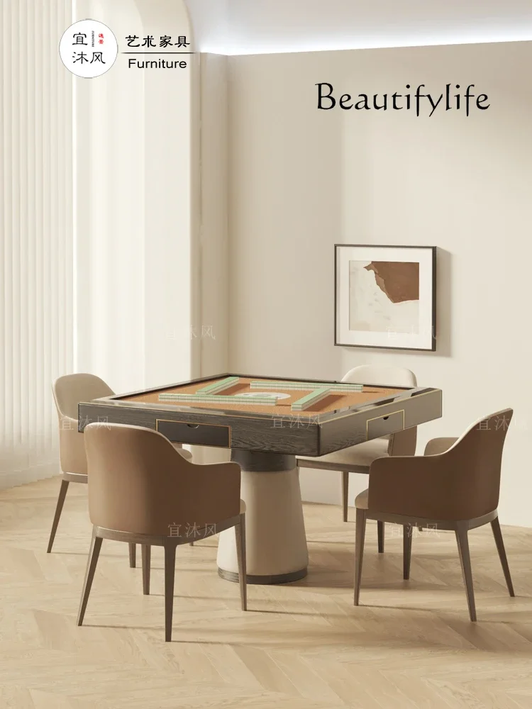 Современный простой стол для Маджонга из массива дерева искусственный роскошный