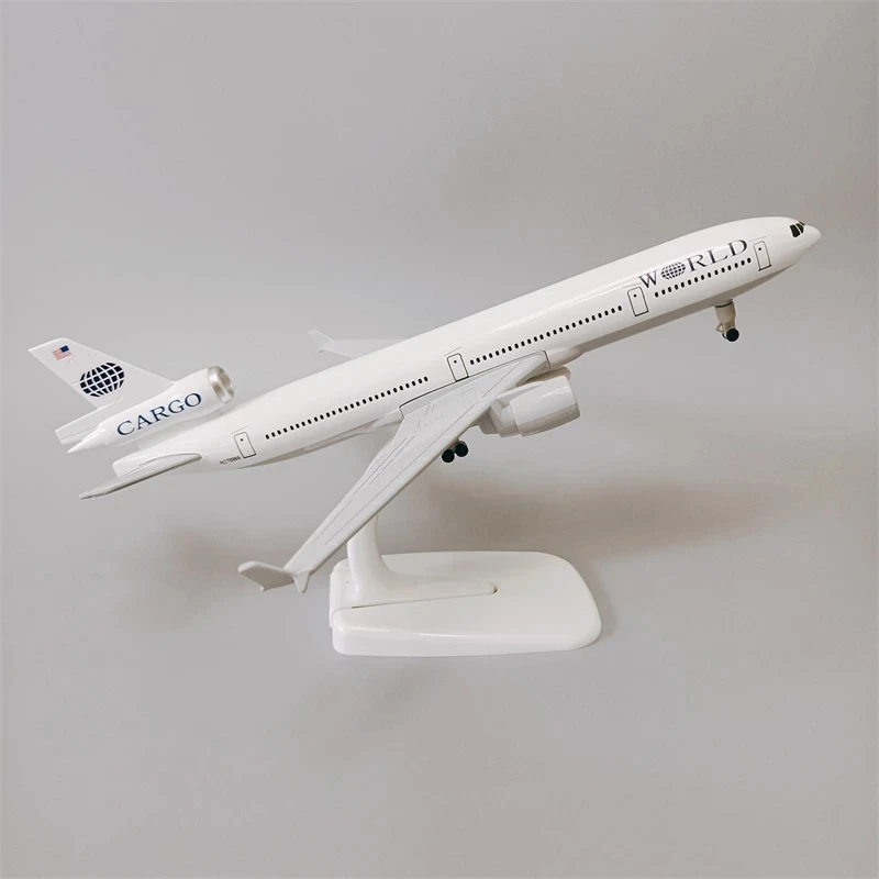 

20cm USA Airlines World Cargo MD MD-11 Airways Diecast Airplane Model Plane Model Alloy Metal Aircraft Wheels Landing Gears