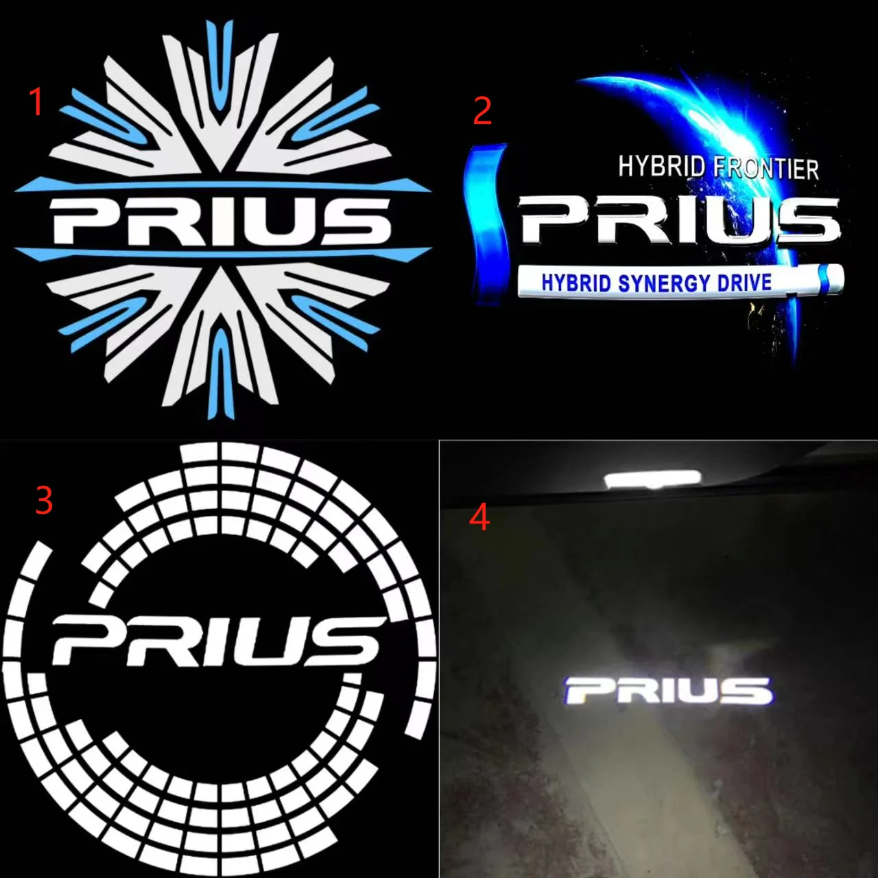 Светодиодный светильник с проекционным логотипом двери для Toyota Prius Highlander Land Cruiser