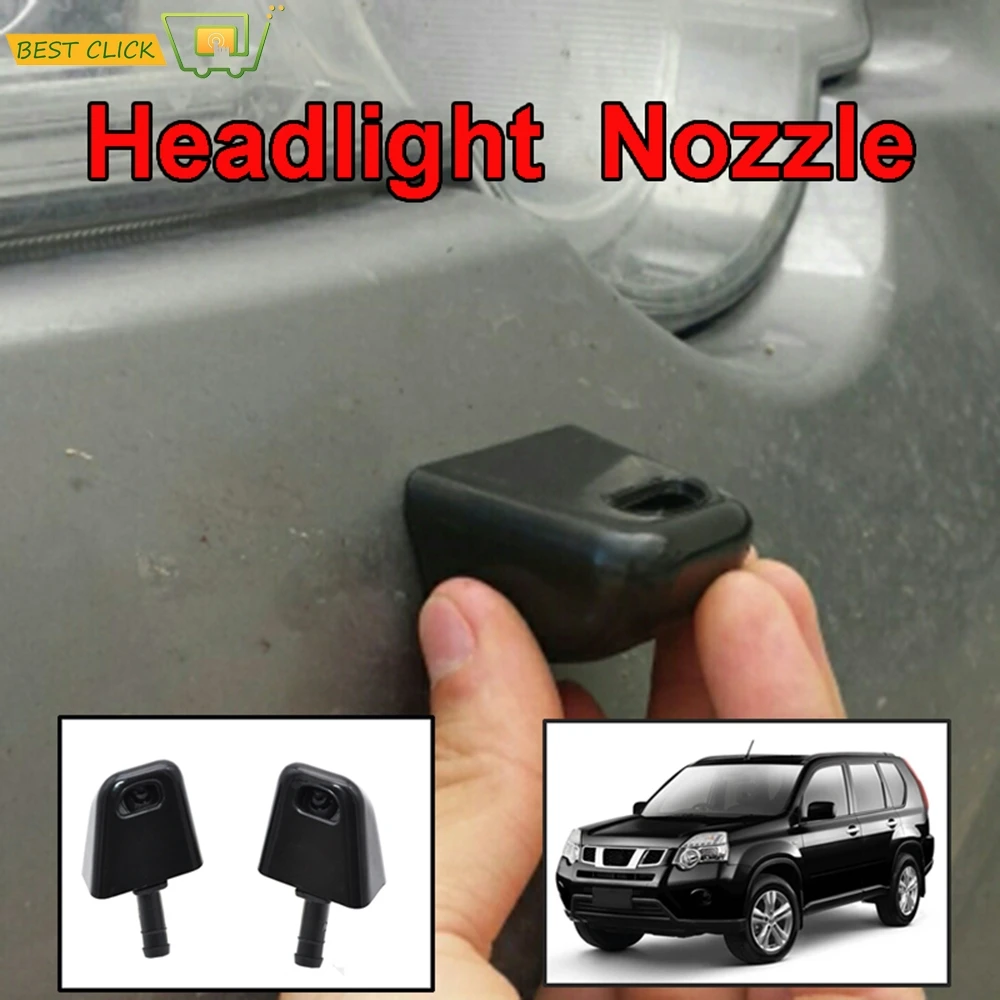 

2 шт. форсунка омывателя фар автомобиля 28641-1DA0A 28642-1DA0A для Nissan X-Trail Xtrail 2 T31 2007 2008 2009 2010 2011 2012 2013