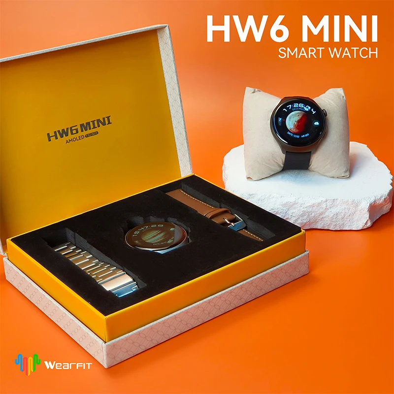 

HW6 Mini 1.52"high-definition Curvedscreen Smart Watch Men with 3 Watchbands & top SF32LB551 chip ChatGPT Sport fitness Watch