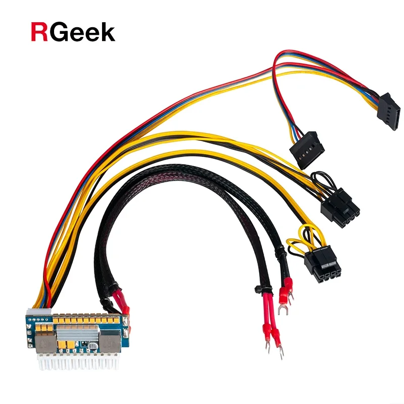 Фото Блок питания RGeek DC 12V 450W 24PIN ITX ATX PICO PSU для мини-ПК, поддерживает видеокарты №3