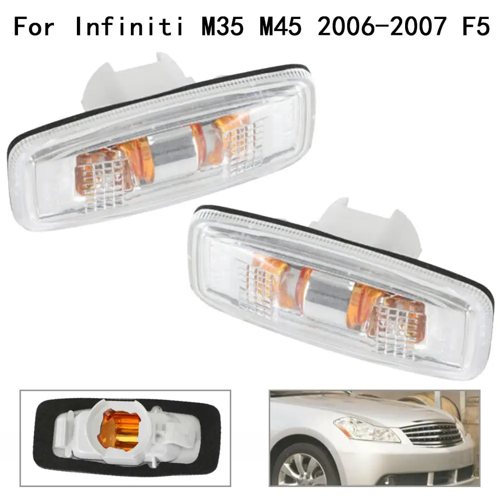 

Side Marker Lamp Flasher Light 26160-9Y000 For Infiniti M35 M45 2006-2007 F5 M35 Base, Sport, X 3.5L V6 - Gas 2006