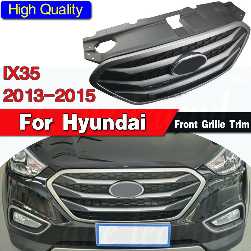

Стильный чехол для Hyundai ix35 2013-2015, оригинальный высококачественный АБС-пластик, отделка передней решетки, гоночные решетки, аксессуары для ок...
