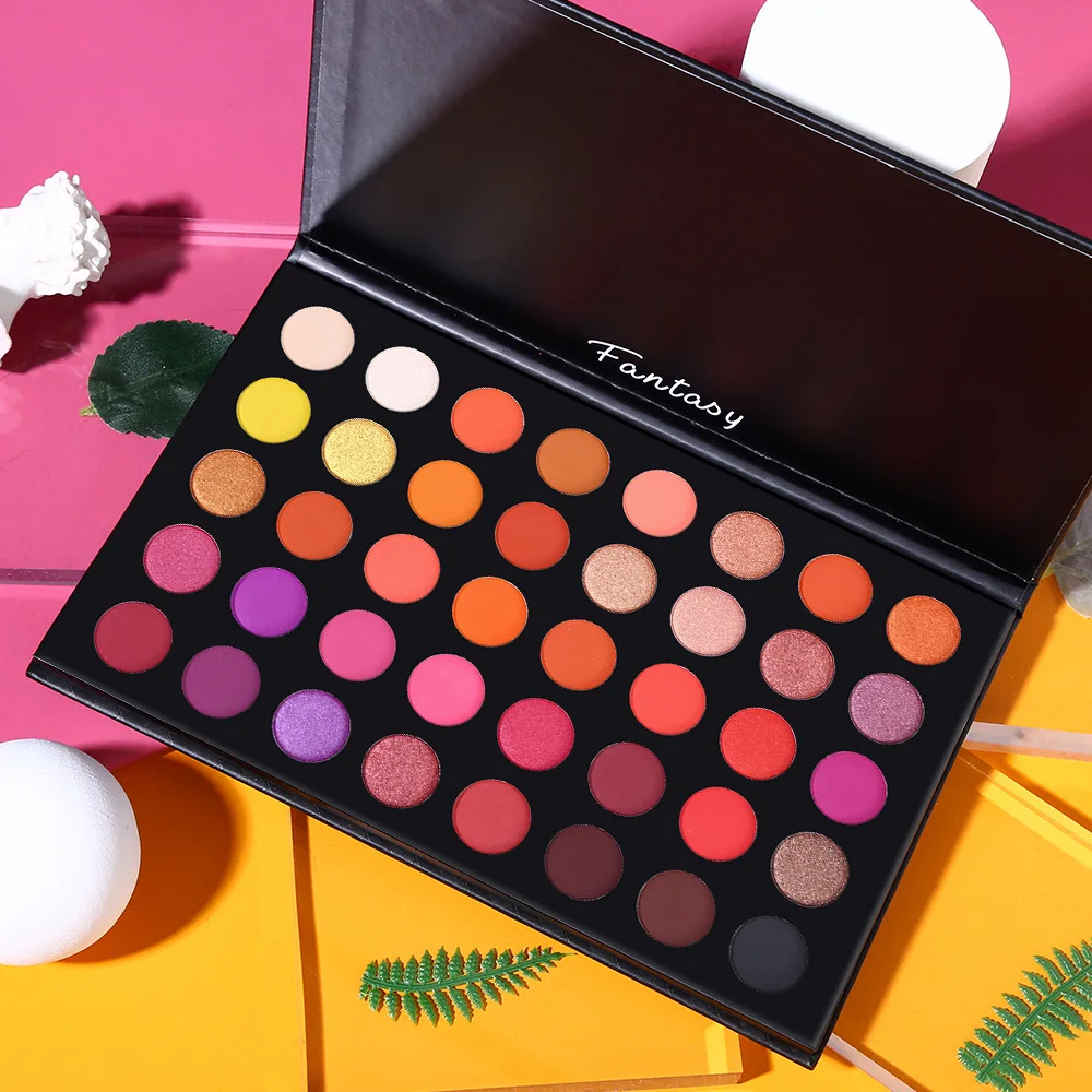 

40Color Matte Eyeshadow Palette Pigment Glitter Shimmer Eye Shadow Powder Brighten Long Lasting Makeup Shine Eyeshadow Cosmetics