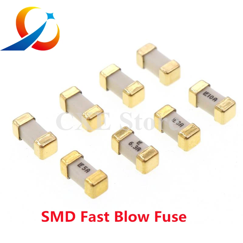 

20PCS 1808 125V 0451 SMD Fast blow Fuse 0.5A 0.75A 1A 2A 3A 4A 5A 6.3A 8A 10A 12A 15A 500MA 0451 Ultra-rapid Fuse 0451005.MRL