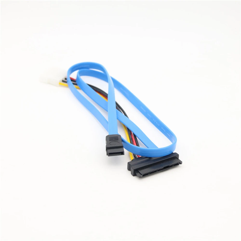 

Mobile Optical Drive Cable Data Cable SAS to SATA 29PIN to Large 4PIN Cable Male Connector for Hard Drive Power Cable Adapter
