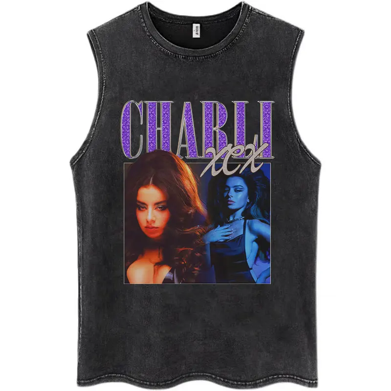 Футболка Charli Xcx 365 вечерние Girl Brat Album Мужская Женская футболка готика Харадзюку