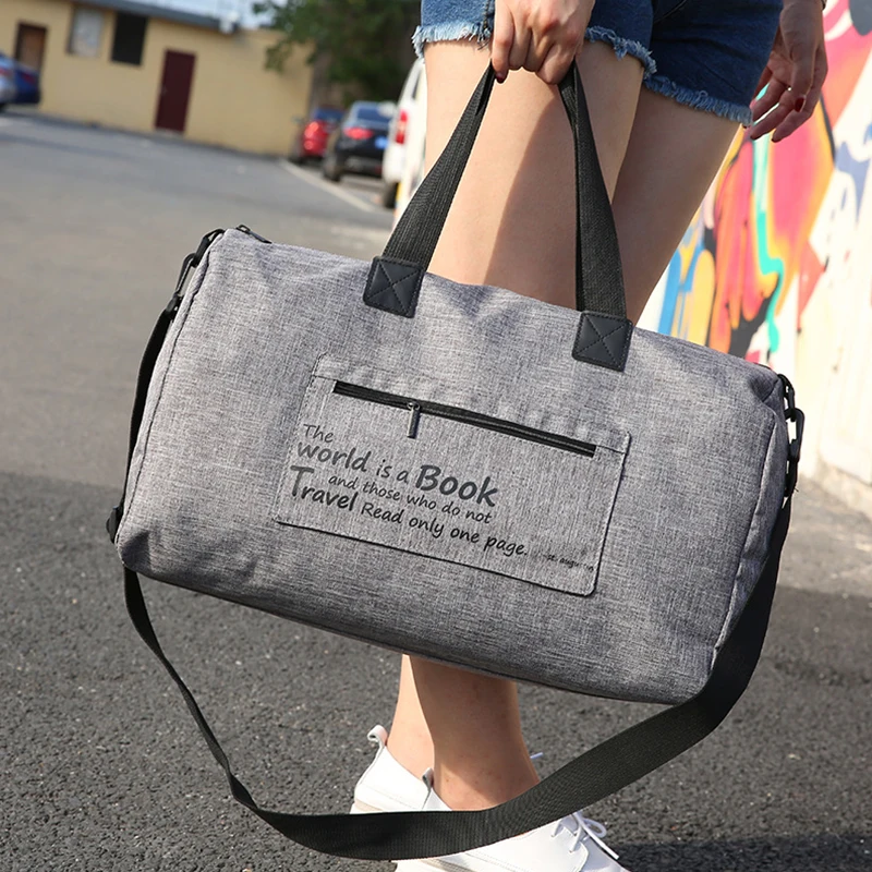 Travel Bag Large Capacity Women's Trip Duffle Bags Waterproof Oxford Weekend Handbag Luggage Organizer Pack Accessories Items