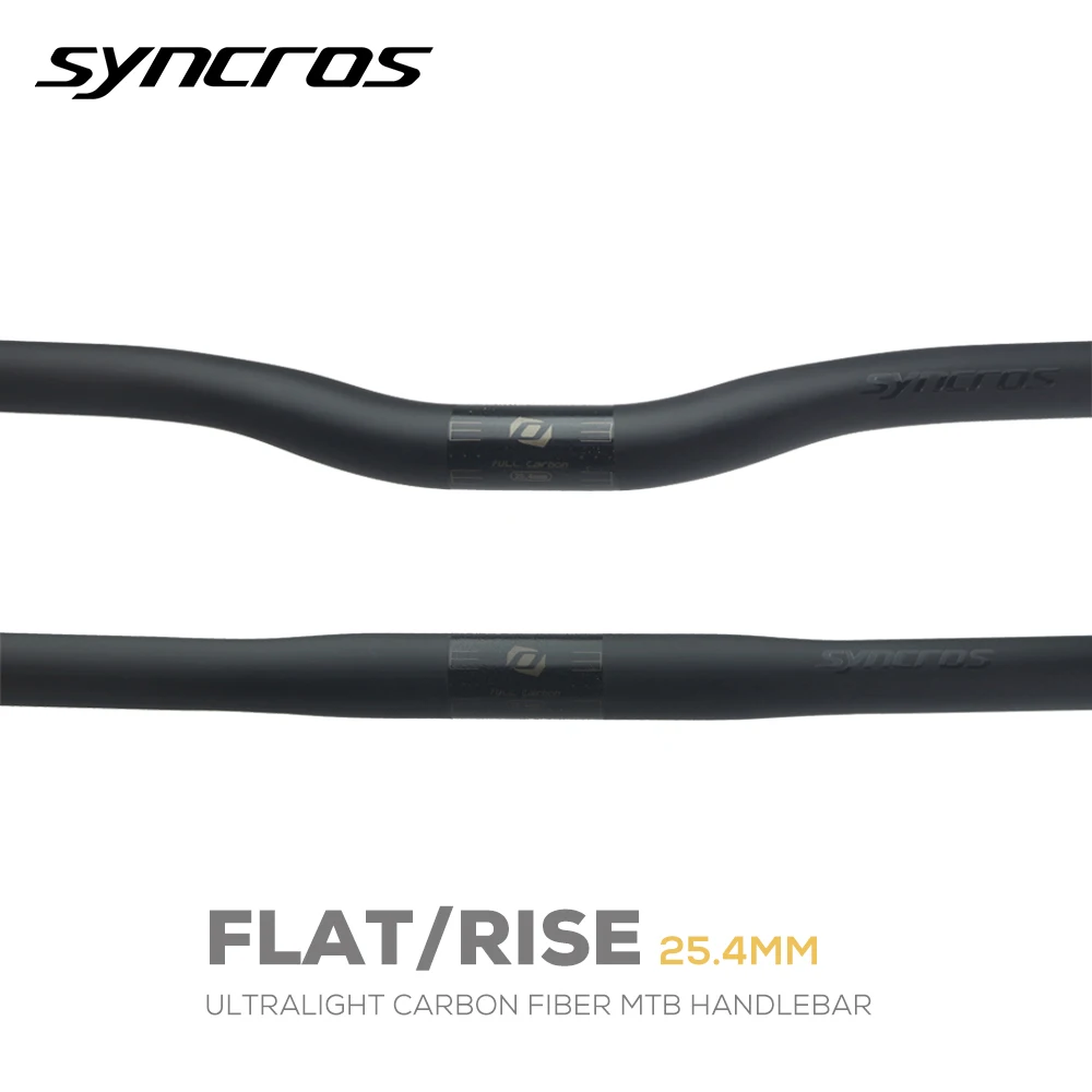 

SYNCROS Full Carbon Handlebar 25.4mm Folding Bike Horizontal Handle Bar 580MM Matt Black Ultralight Bicycle Straight Handleba