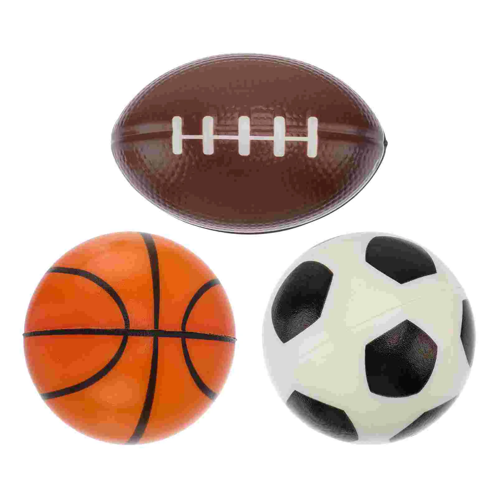 3pcs Mini Small Balls Basketball Basketball Soccer Playthings Favors for Children Kids