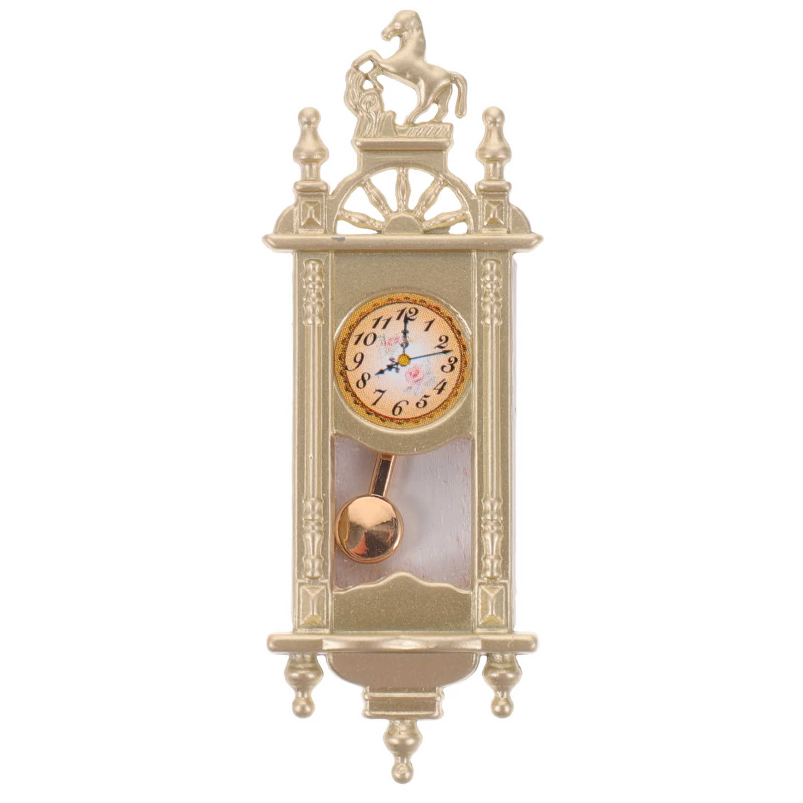 

Miniature House Furniture Retro Furniture Miniature Pendulum Miniature House Kit Miniature Table Clock Statue Decor