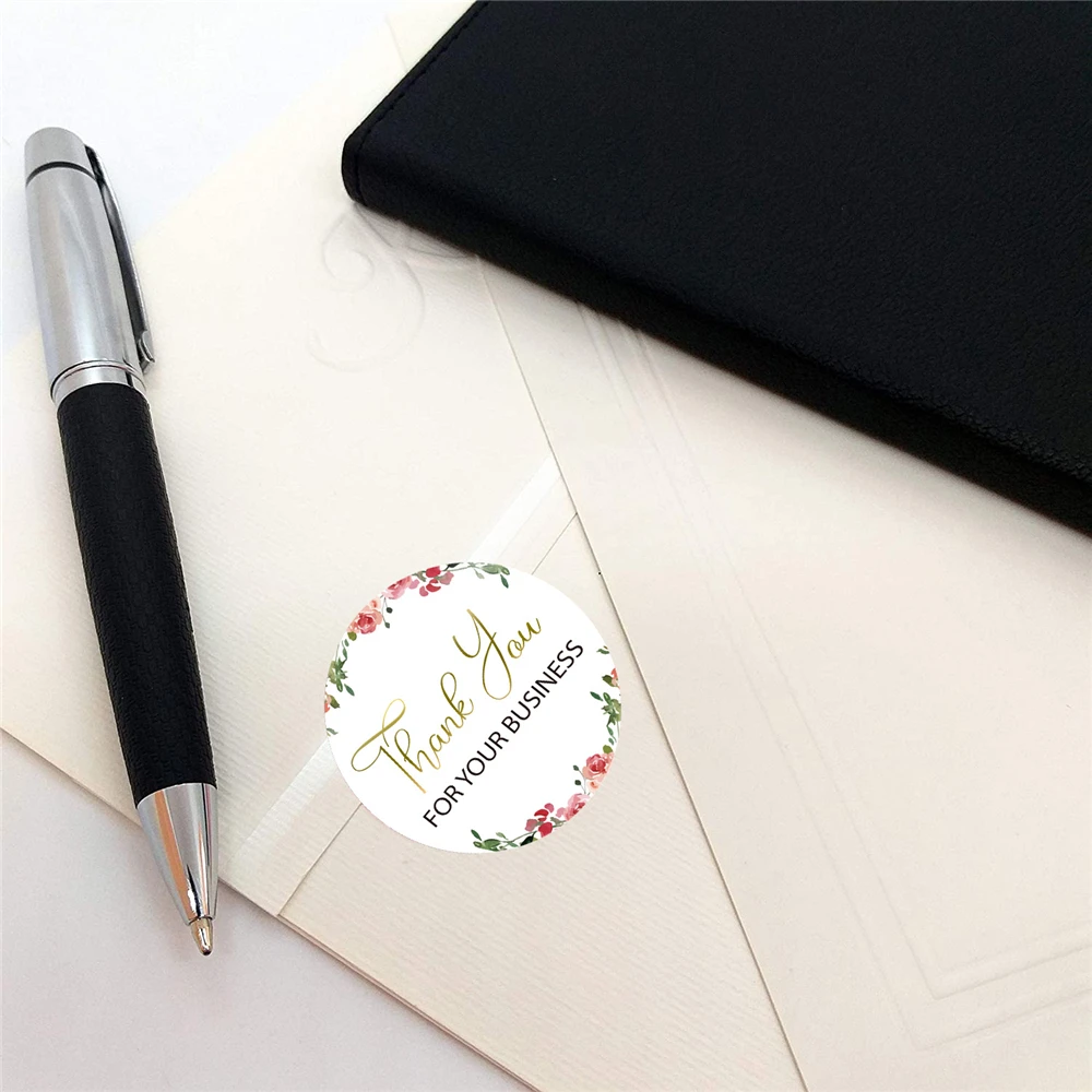 Ярлыки с круглым цветочным рисунком 500 шт. |