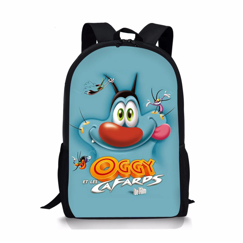 ADVOCATOR Oggy and Cockroaches Print School Bags for Children Customized Mochilas Escolares Kids Toddler Backpack Free Shipping