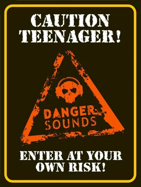 

Внимание подросткам, ретро металлический знак/зубной знак, спальня, подарок