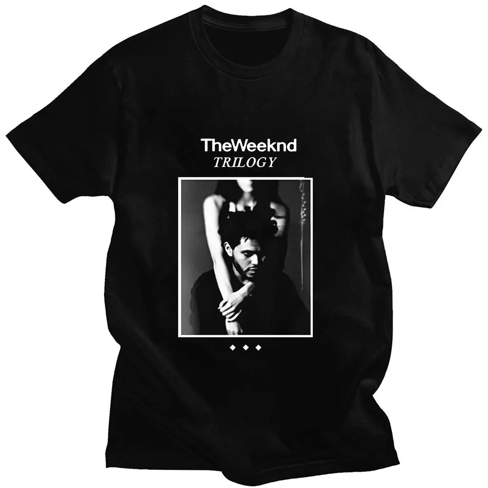 

The Weeknd Трилогия альбом Обложка Xo летние с коротким рукавом хлопковые свободные спортивные повседневные парные рубашки оверсайз новый модны...