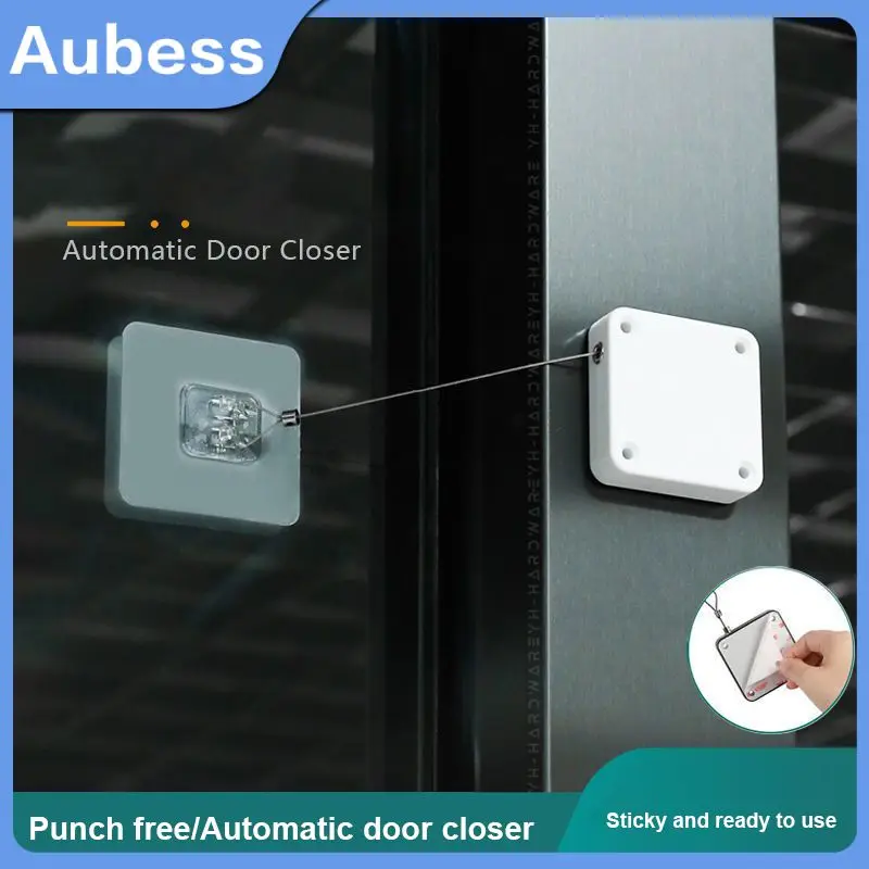 

Suit For All Type Door Automatic Sensor 500/800/1000g Rawstring Door Closer Bracket For Sliding Door Glass Door Punch-free