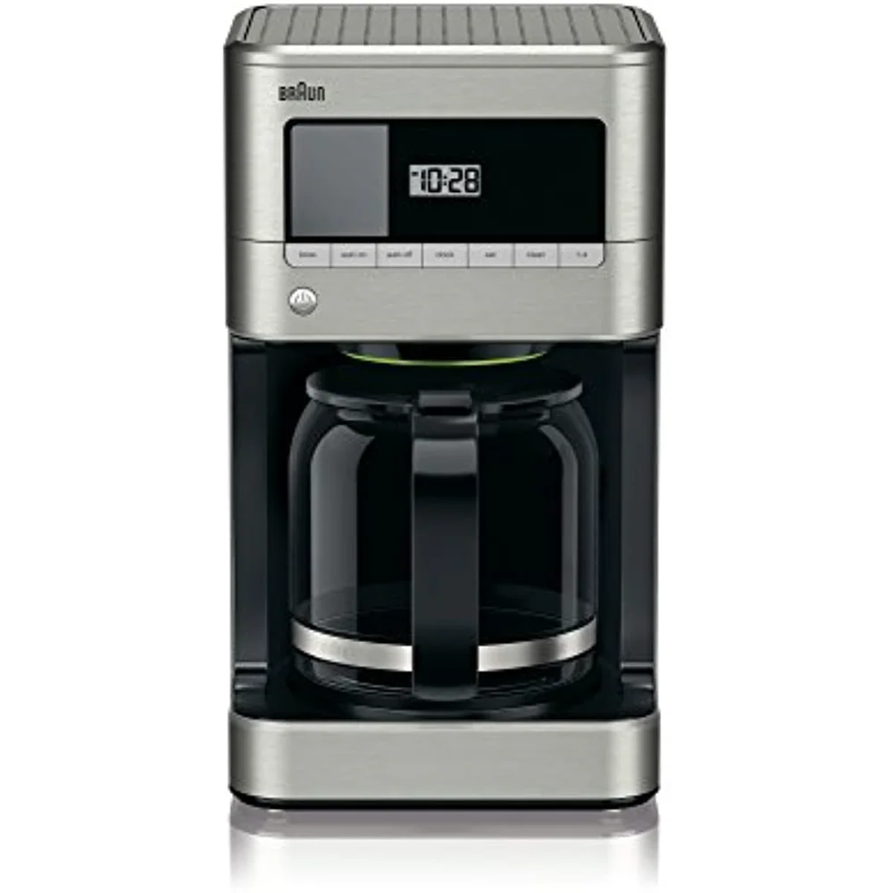 

BrewSense Drip Glass Coffeemaker, 12 Cup, Stainless Steel