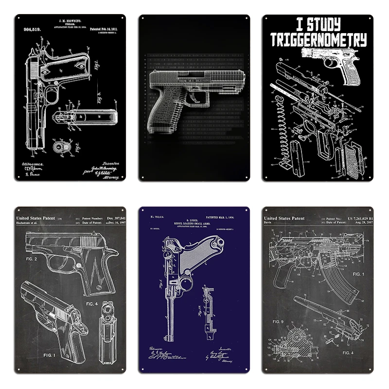 14 Глок 17 1985 патент я исследоваю триггернометрия на спине пистолет забавная