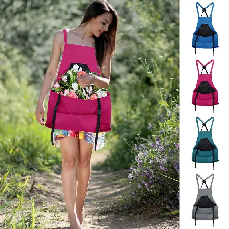 

Portable Outdoor Foraging Bag Fruit Picking Pouch Water-resistant Oxford Cloth Lower Pocket Washable Fruit Picking Storage Bag