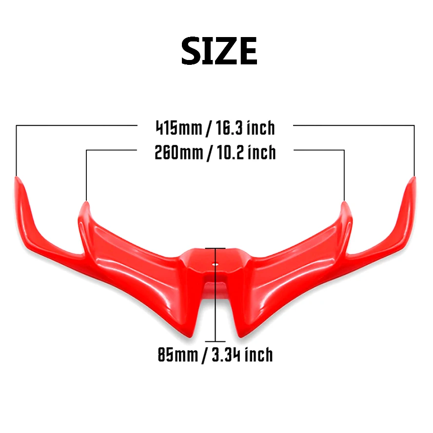 Передняя обтекатель для мотоцикла ABS аэродинамические крылья с логотипом Нижняя