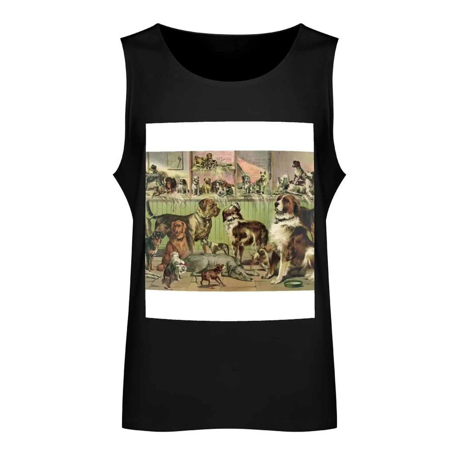 Мужская винтажная майка Kennel Club из хлопка