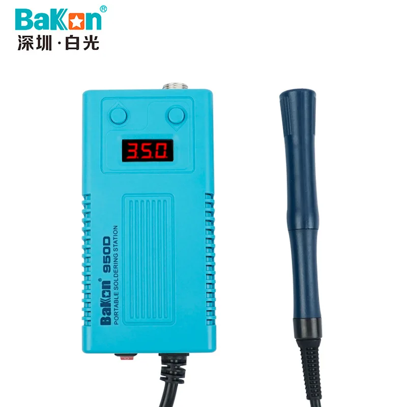 BAKON Constant Temperature Electric Soldering Iron BK950D(Including Heating Core T12-K) Portable Digital Display Welding Table enlarge