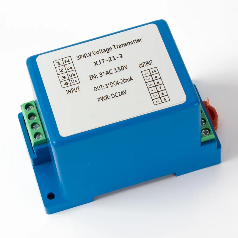 3P3W преобразователь переменного тока 0-100 В 0-220 0-380 0-465 до 4-20 мА 0-10 0-5 3-фазный