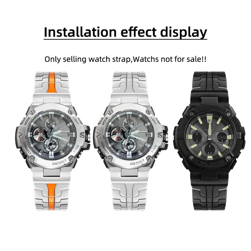 Для Casio GST-B100 W300G400G GST-S300G400100G110 GST-S210B GST-W100 Браслет Титановый ремешок Ремешок для часов металлический адаптер модифицированный (art.: 3920cdcb9ea6e) - 3920cdcb9ea6e