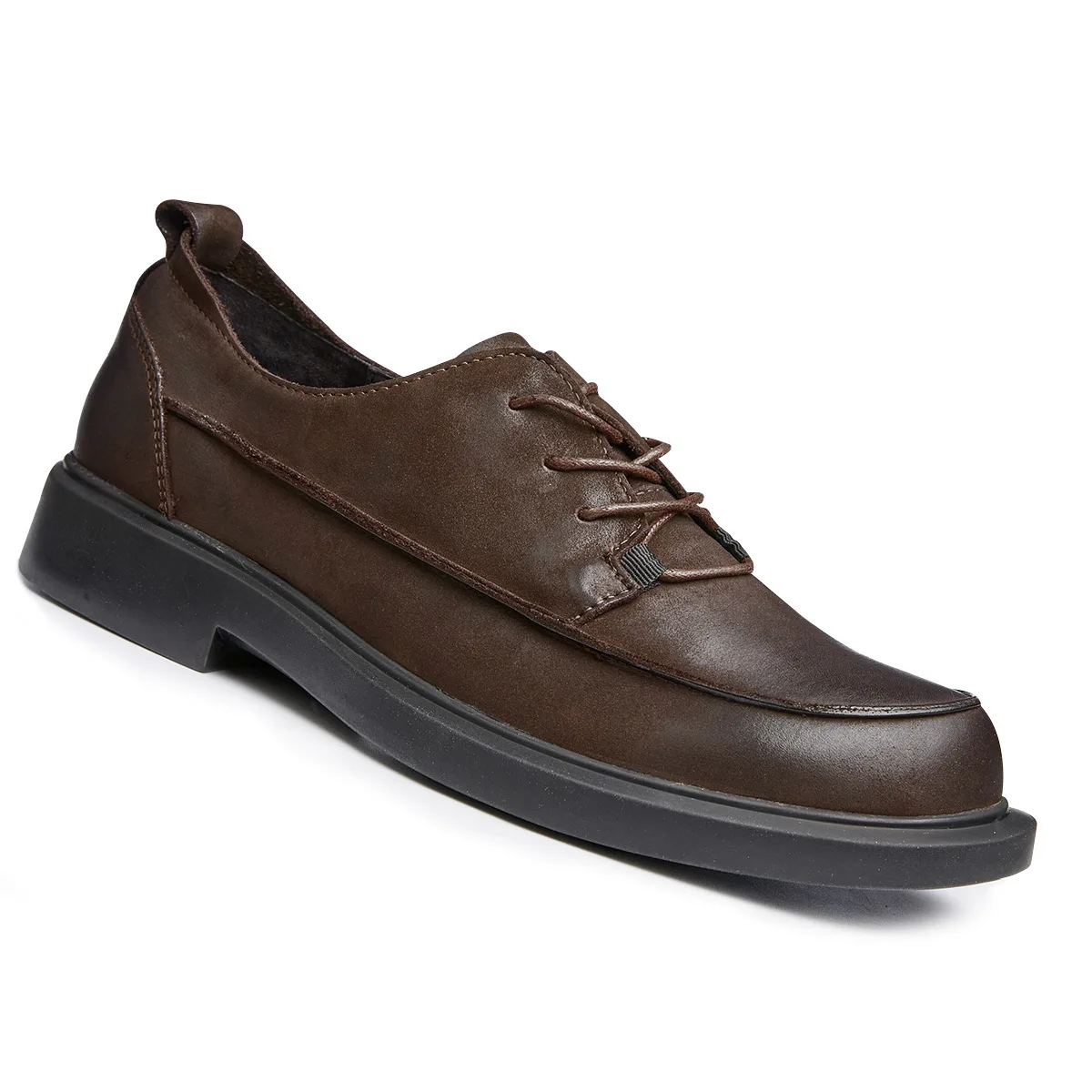 

High Quality Genuine Leather Shoes Men,Lace-Up Business Men Shoes,Men Dress Shoes Autumn British Retro All-match Cowhide Spring
