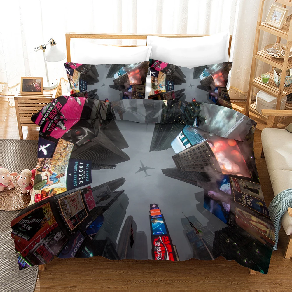 Пододеяльник для самолета из микрофибры Комплект постельного белья с рисунком