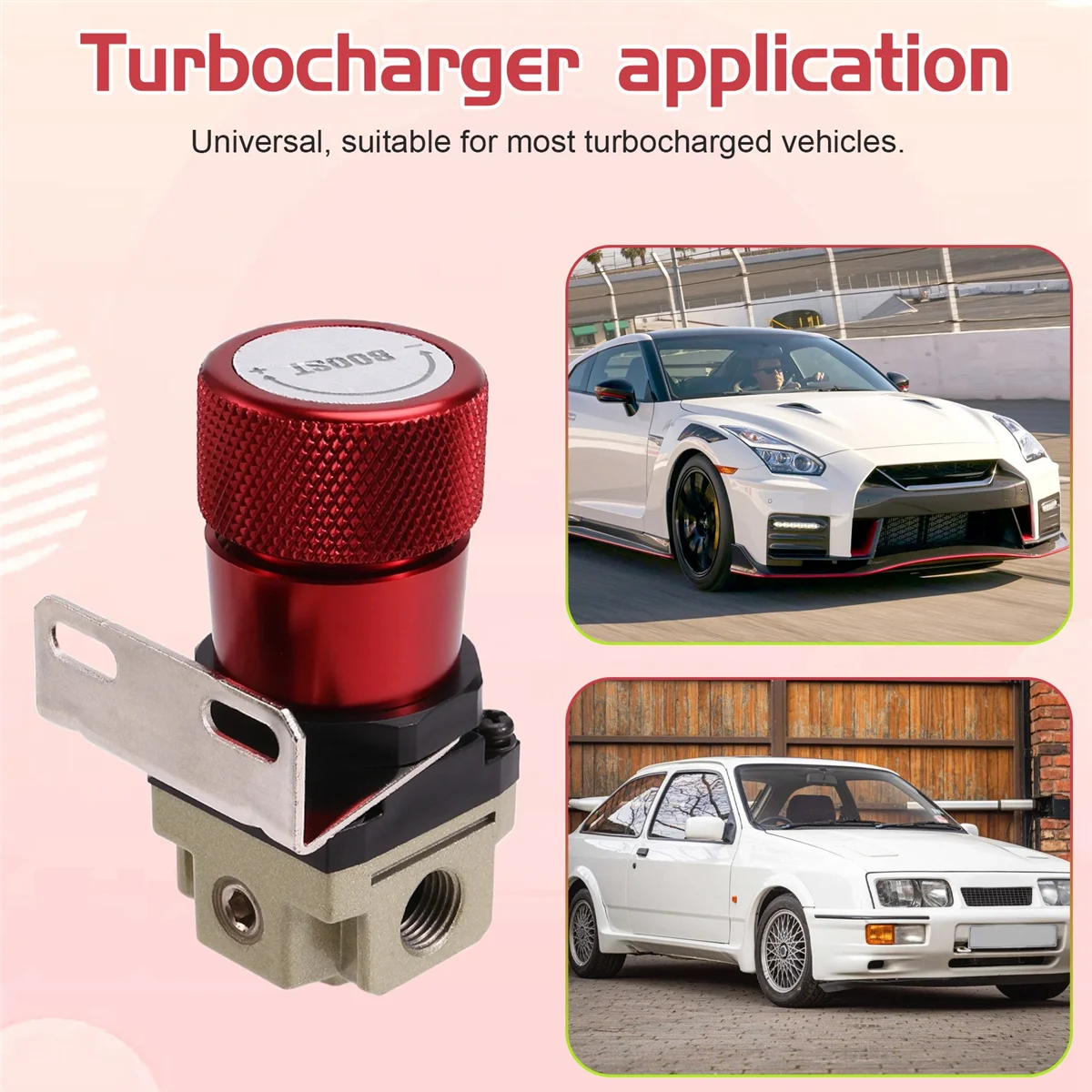 Универсальный ручной контроллер наддува Turbo с манометром 1-150 PSI SR20DET красный