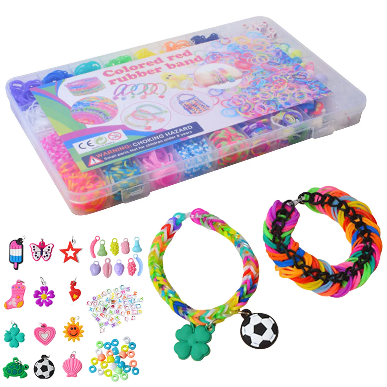 

Colorful Loom Set Colorful Loom Rubber Bands With Container Rubber Bands Refill Loom Set For Kids Friendship Bracelet Girls