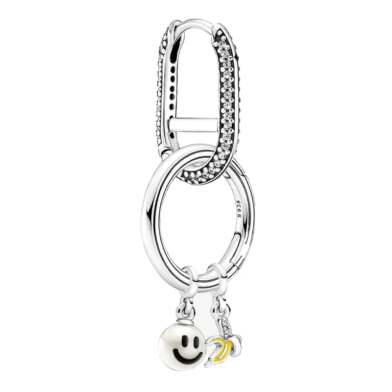 

1 piece Original ME Cool Banana Earring Set With Crystal For Women 925 Sterling Silver Earring Gift Europe Jewelry