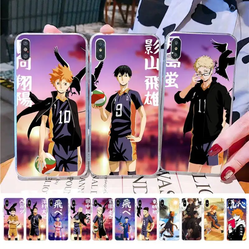 

MaiYaCa Haikyuu Hinata attacks Anime Phone Case for iPhone 11 12 13 mini pro XS MAX 8 7 6 6S Plus X 5S SE 2020 XR case