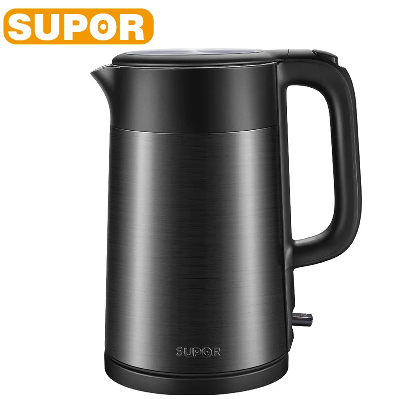 

SUPOR Electric Kettle 1.7L Large Capacity Home Kettle Portable Stainless Steel High Quality Home Kitchen Appliances Water Boiler