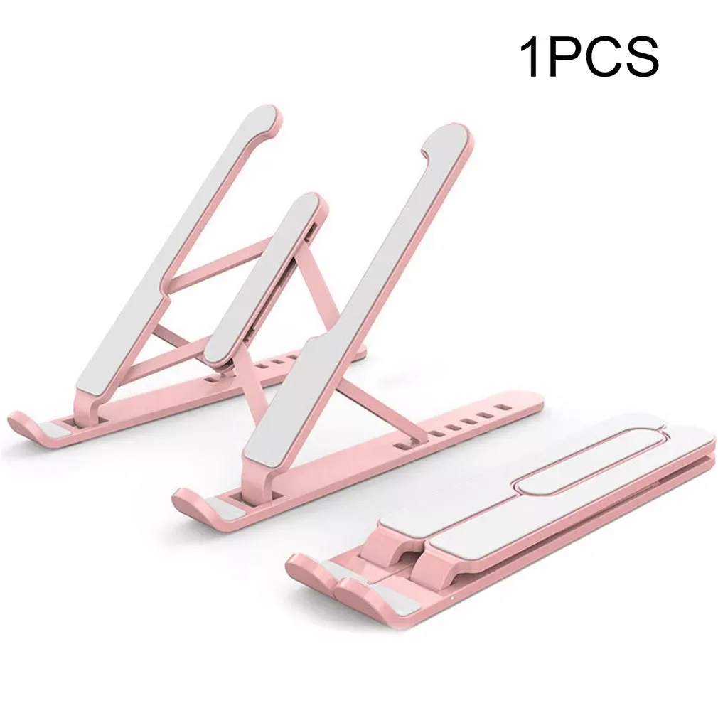 Laptop Lifting Device With Pink Laptop (ABS + Aluminum Alloy + Storage Bag)Computer Stainless Steel Stand