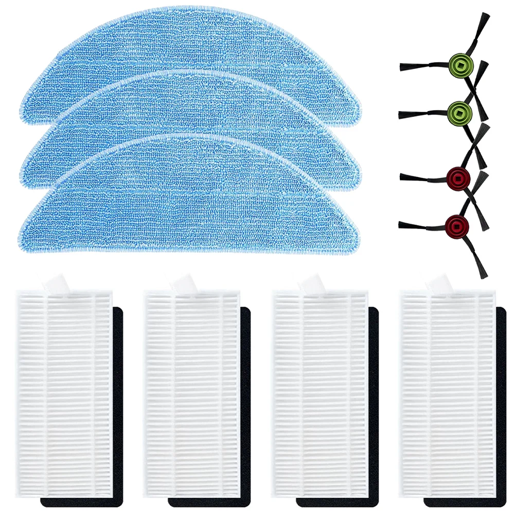 ~2/4/8 шт. боковая щетка + фильтр 2/4/5 тканевая швабра 2/3/6 для Cecotec C ----- Kır Eternal Pet/Max