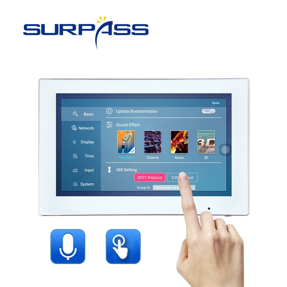 Wi-Fi сенсорный экран мультимедиа домашний кинотеатр мини-аудио bluetooth настенный
