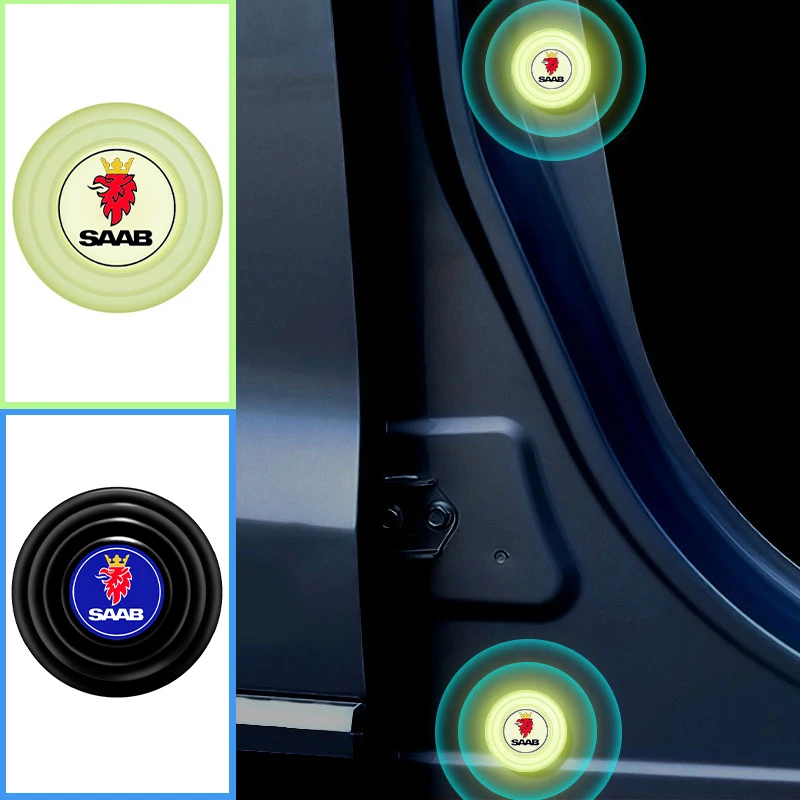

2pcs Car Logo Door Shockproof Sticker for SAAB 9000 900 600 428 03-10 9-3 9-5x 9-7x 9-X 93 95 99 Turbo 9-2x Car Interior