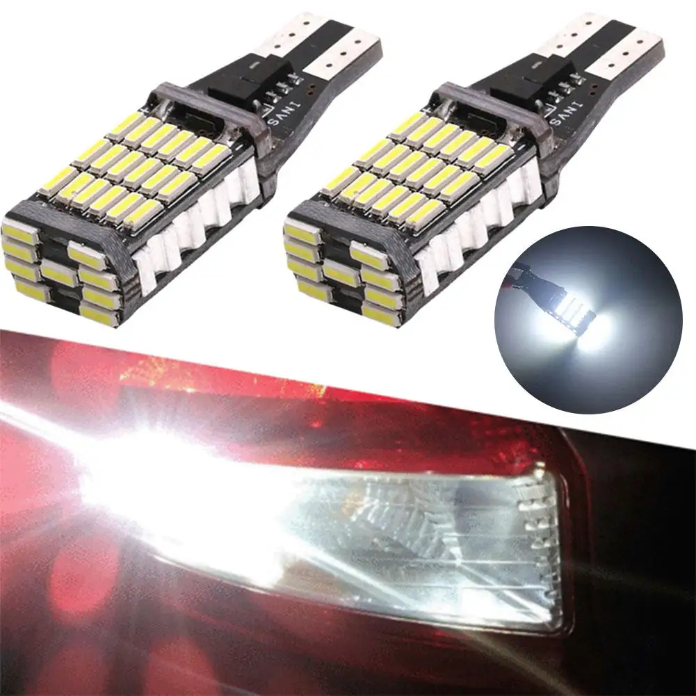 2 шт. светодиодные лампы T15 W16w 921 912 Smd 4014 лм