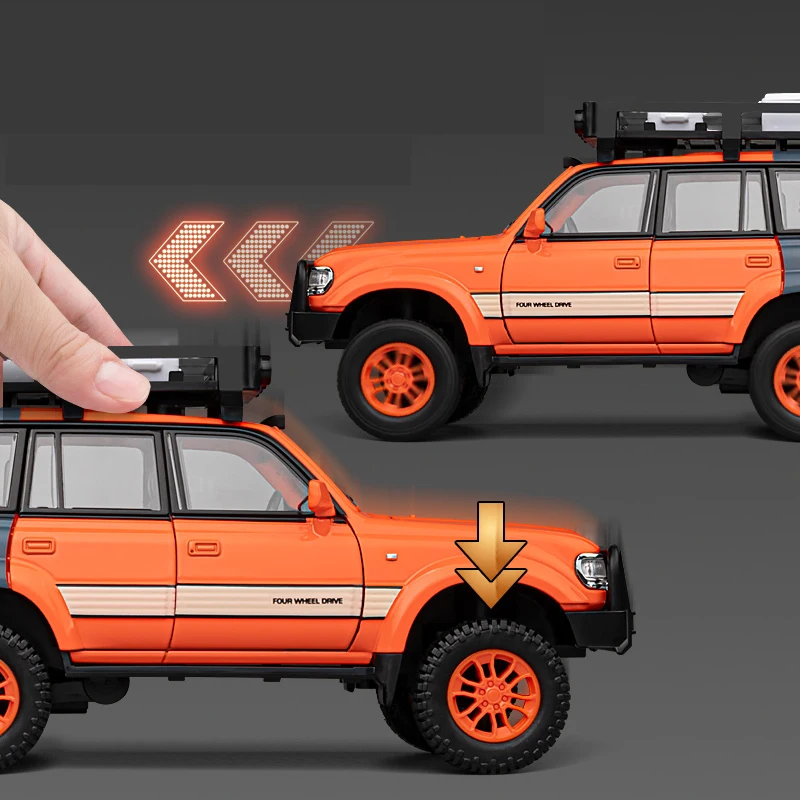 1:24 Land Cruiser LC80 SUV Внедорожник Литая под давлением модель автомобиля Игрушки из