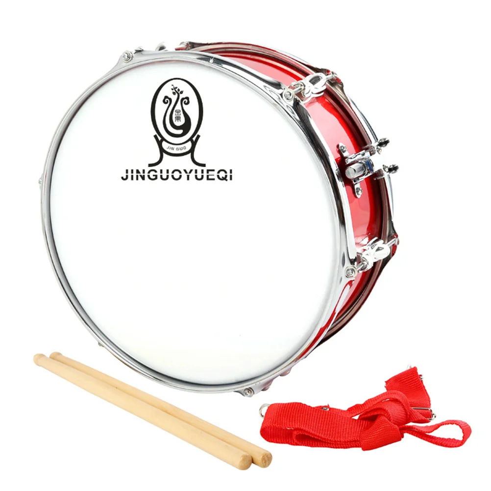 

Colorful Fashion Jazz Snare Drum Set Student Steel Shell Percussion Instrument with Drum Sticks Adjustable Strap Musical Toy