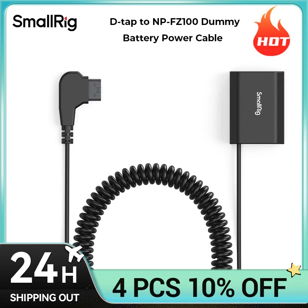 SmallRig D-TAP к NP-FZ100 Кабель питания манекена аккумулятора для Sony A7 III IV A7S A7R V A7C II A1 A9